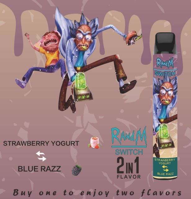 Movkin R and M Switch 2in1 Disposable Vape Rick and Morty Design (2400 Puffs)