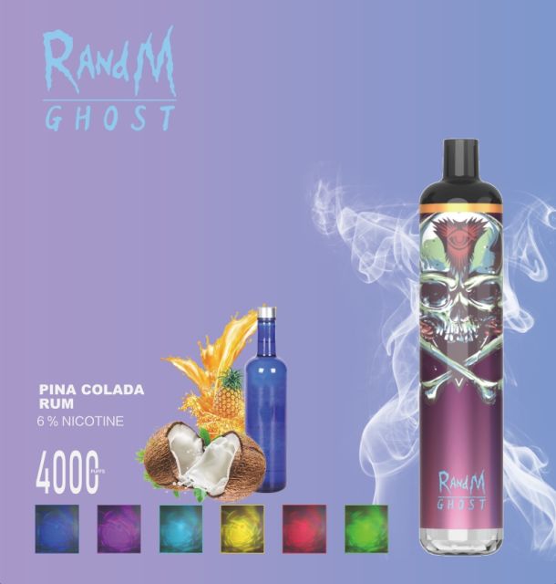 RandM Ghost Led light Disposable Vape Pod Devices Wholesale (4000 Puffs)