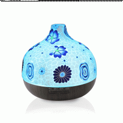 550ml soft clay glass for aromatherapy machine (Blue and white porcelain)