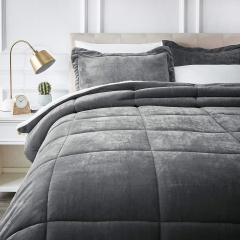 Sherpa comforter set