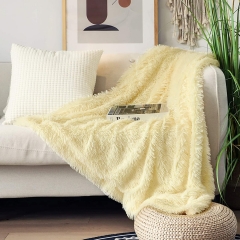 Decorative Extra Soft Fuzzy Faux Fur Throw Blanket