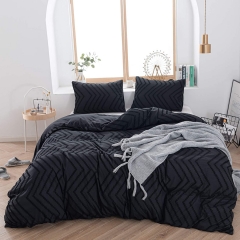 comforter cover set-black