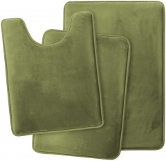 3 pieces Memory Foam Bath Rugs