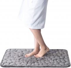 3 pieces Cobblestone Memory Foam Bath Rugs