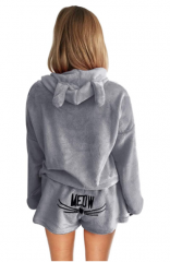 Meow fleece pajama set