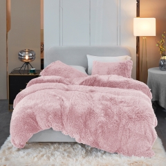 faux fur duvet cover set