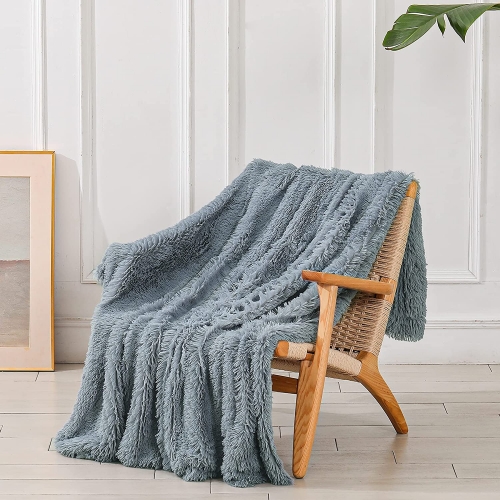 Decorative Extra Soft Fuzzy Faux Fur Throw Blanket