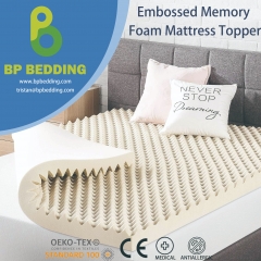 Embossed Memory Foam Mattress Topper