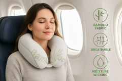 Bamboo Memory Foam Neck Pillow