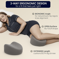 Velvet Contour Leg pillow