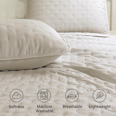Ultrasonic Quilted Microfiber Comforter Set