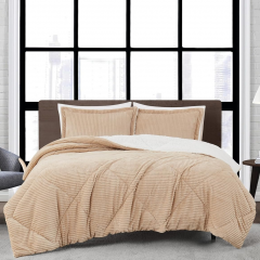Corduroy Sherpa Fleece Comforter set