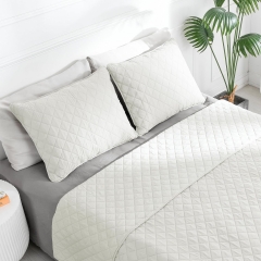 Ultrasonic Quilted Cationic Comforter Set