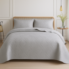 Ultrasonic Quilted Satin Comforter Set