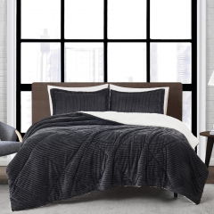 Corduroy Sherpa Fleece Comforter set