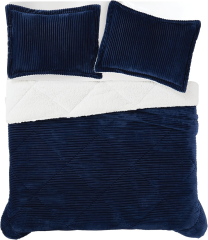 Corduroy Sherpa Fleece Comforter set