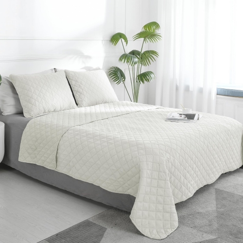 Ultrasonic Quilted Cationic Comforter Set