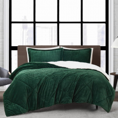 Corduroy Sherpa Fleece Comforter set