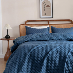 Ultrasonic Quilted Microfiber Comforter Set