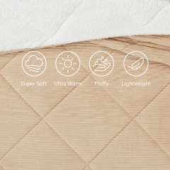 Corduroy Sherpa Fleece Comforter set