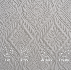 Ultrasonic Quilted Satin Comforter Set