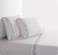 Embroidered Cotton Sheet set