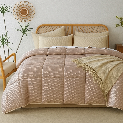 Embossed Microfiber Comforter