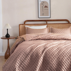 Ultrasonic Quilted Microfiber Comforter Set
