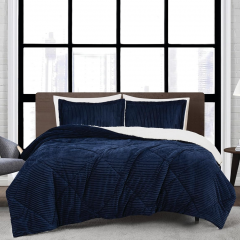 Corduroy Sherpa Fleece Comforter set