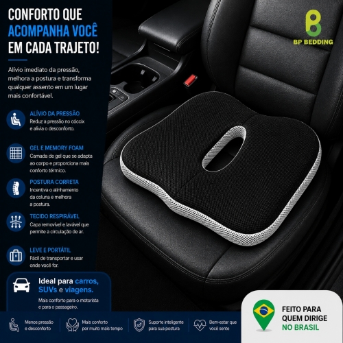 Black Coccyx Seat Cushion