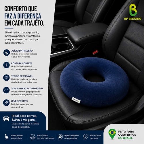 Blue Donut Seat Cushion