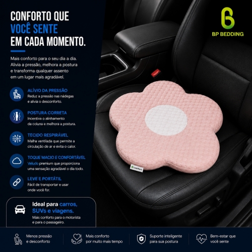 Pink Flower Seat Cushion
