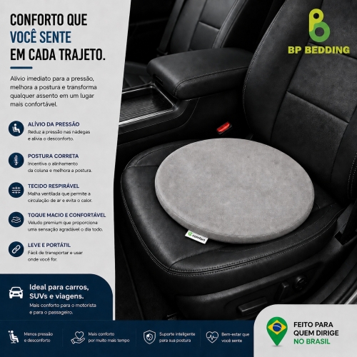 Gray Donut Seat Cushion