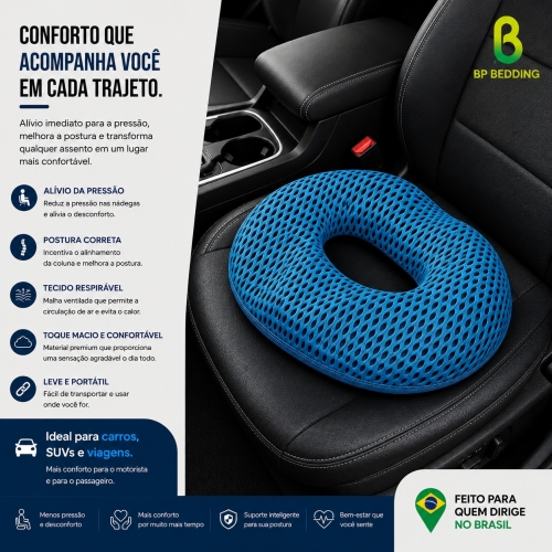 Blue Coccyx Gel Cushion