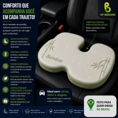 Bamboo Memory Foam Seat Cushion