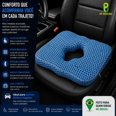 Blue Memory Foam Seat Cushion