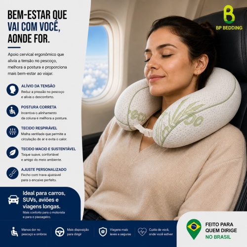 Bamboo Memory Foam Neck Support Pillow