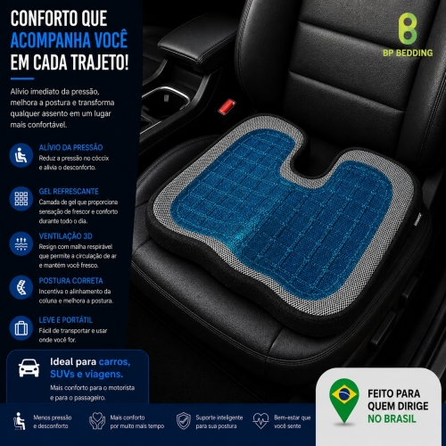 Blue Coccyx Gel Cushion