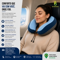 Blue Travel Neck Pillow