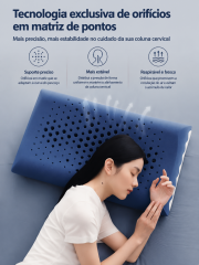 Travesseiro Nuvem de Espuma Viscoelástica com Tecnologia de Orifícios Respirável – Suporte Ergonômico para um Sono Confortável | BP Bedding