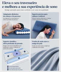 Travesseiro Nuvem de Espuma Viscoelástica com Tecnologia de Orifícios Respirável – Suporte Ergonômico para um Sono Confortável | BP Bedding