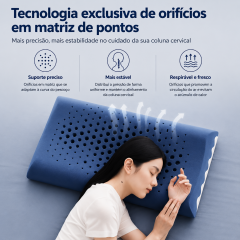 Travesseiro Nuvem de Espuma Viscoelástica com Tecnologia de Orifícios Respirável – Suporte Ergonômico para um Sono Confortável | BP Bedding