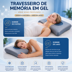 Travesseiro Anatômico com Gel Refrescante