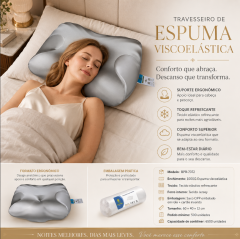 Travesseiro de espuma viscoelástica
