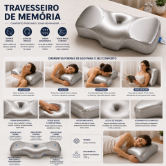 Travesseiro de espuma viscoelástica