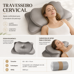 Travesseiro de espuma viscoelástica