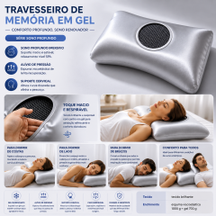 Travesseiro de espuma viscoelástica