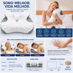 Travesseiro de espuma viscoelástica
