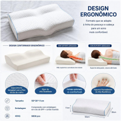 Travesseiro de espuma viscoelástica