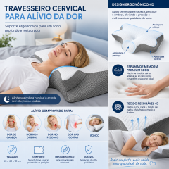 Travesseiro de espuma viscoelástica